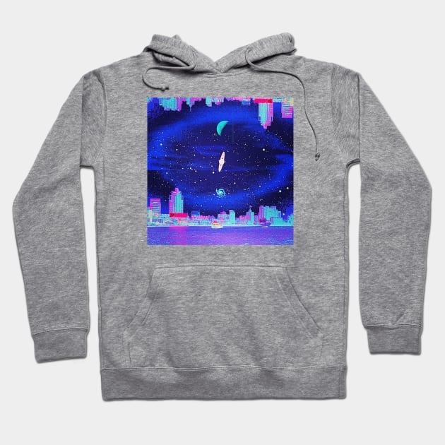 Between Two Worlds Hoodie by lofi_retrowave